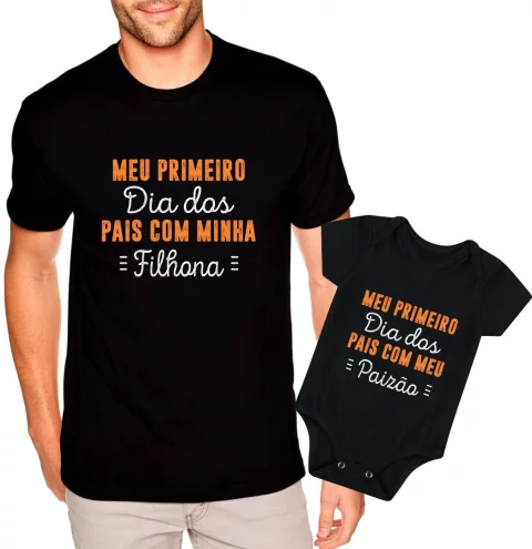 Camiseta Pai e filha /Dia dos Pais / Kit 2 Camisetas /Camiseta Para o Dia dos pais