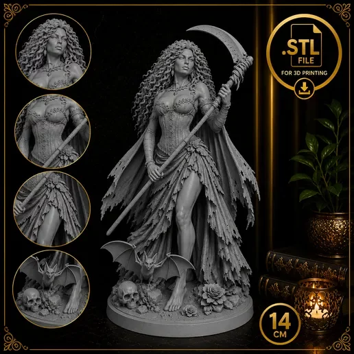 Pomba-Gira Rainha do Morcego – STL para impressão 3D