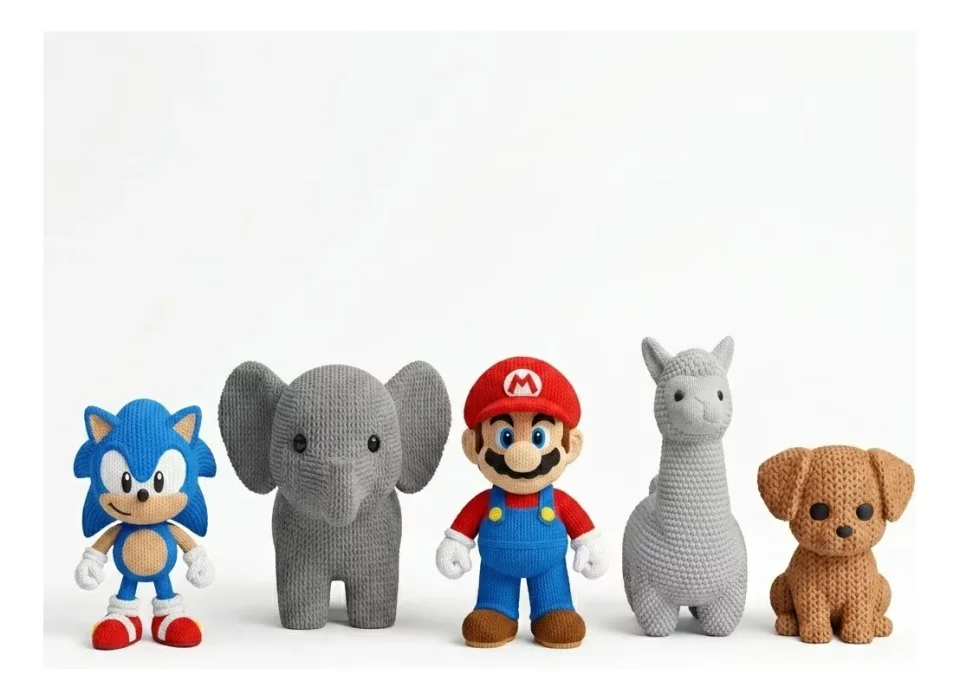 Arquivos para Impressão 3D | +100 Modelos STL e 3MF Estilo Tricô (Knitted)