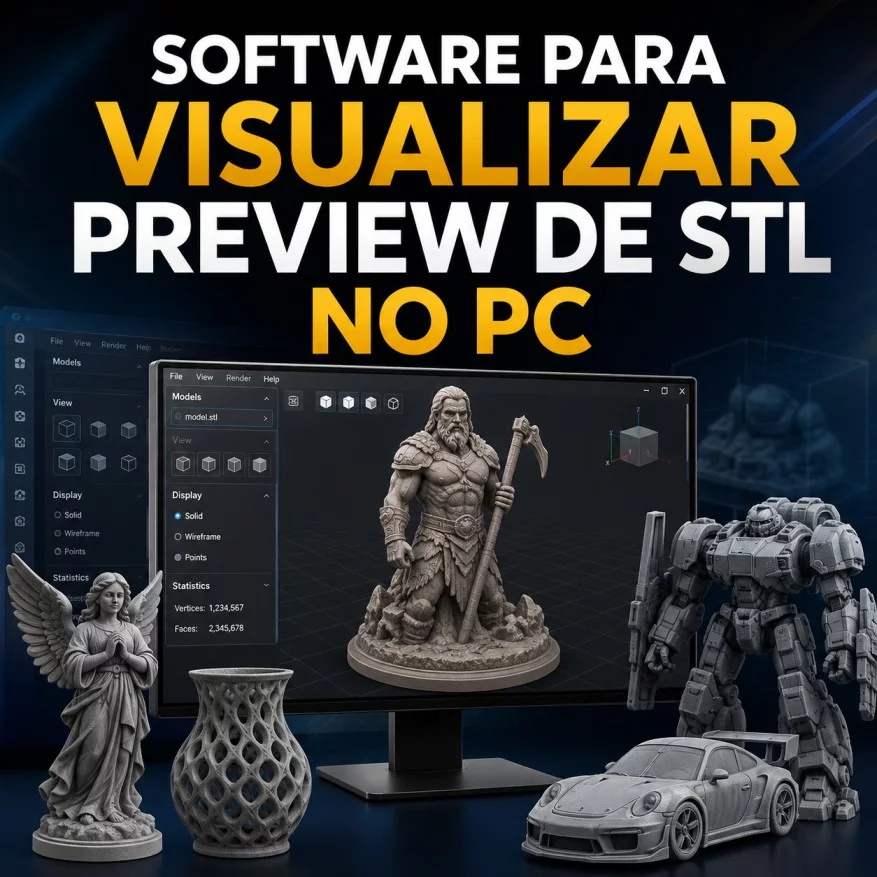 Software Gratuito para visualizar miniatura STL no Windows