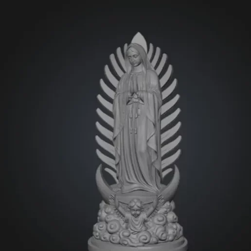 Nossa Senhora de Guadalupe – Arquivo STL para Impressão 3D
