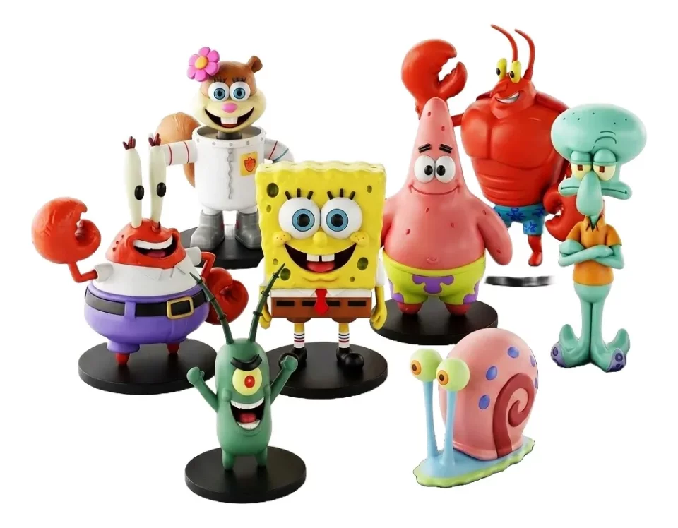Pack Arquivos STL: Bob Esponja e Seus Amigos (Impressão 3D)