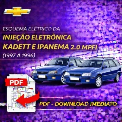 Esquema Elétrico da Injeção Eletrônica Kadett e Ipanema 2.0 MPFI (1997 a 1998)