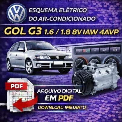 Esquema Elétrico do Ar-Condicionado Gol G3 1.6 / 1.8 8V IAW 4AVP – PDF Download