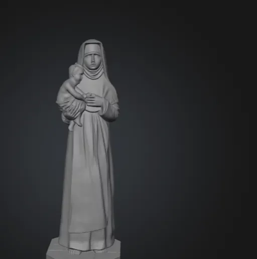 Santa Dulce Lopes Pontes – Arquivo STL para impressão 3D