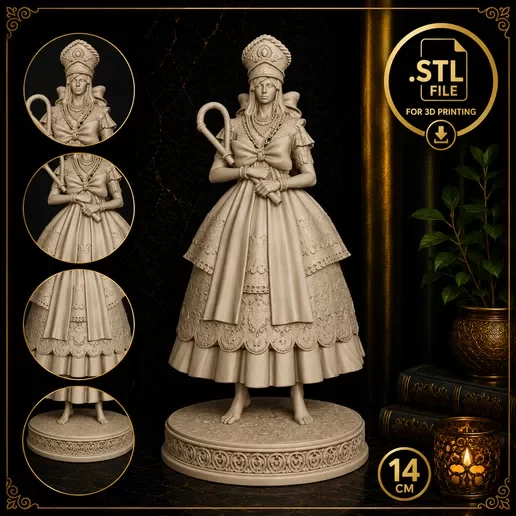 Nanã Buruquê – Umbanda STL para impressão 3D