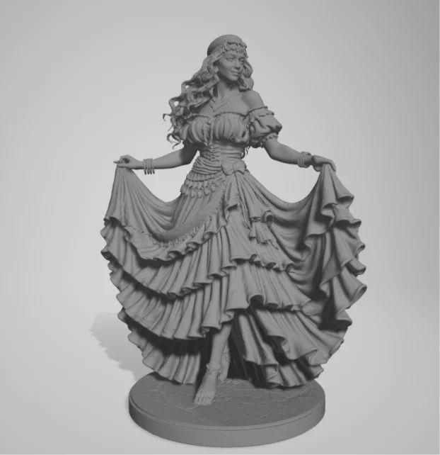 Cigana (Mulher Cigana) – Arquivo STL para Impressão 3D