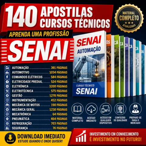 Apostilas SENAI: Mega Coletânea com 140 Materiais para sua Qualificação Profissional