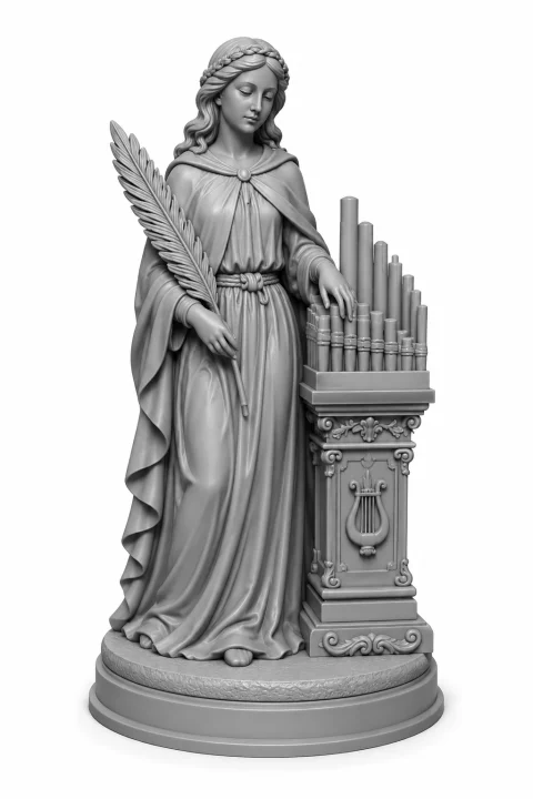 Santa Cecília – Arquivo STL para impressão 3D