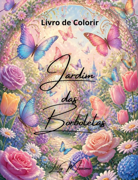 Livro de Colorir Jardim das Borboletas