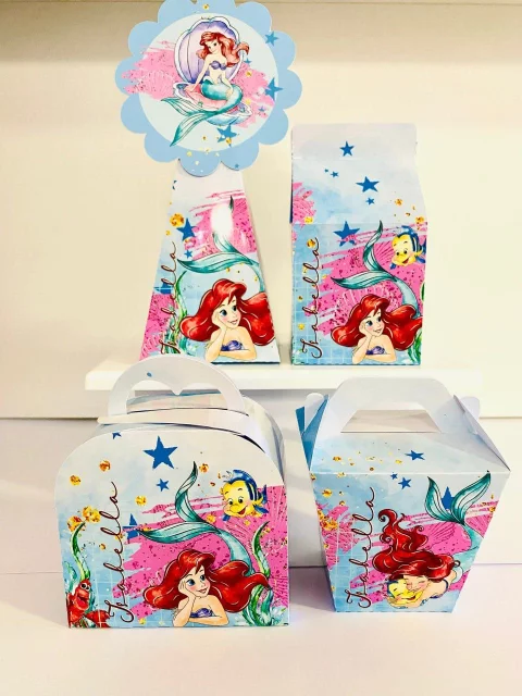Kit Personalizado A pequena Sereia Ariel Arquivos Digitais