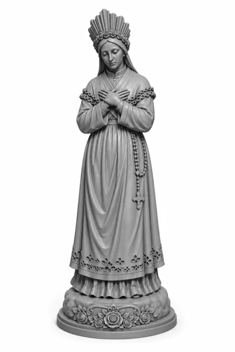 Nossa Senhora de La Salette – Arquivo STL para Impressão 3D