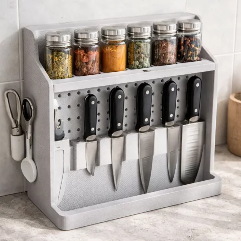 +80 Arquivos STL Organizadores e Decoração para Cozinha – Impressão 3D 3