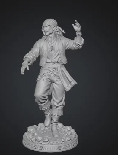 Cigano (Homem Cigano) – Arquivo STL para Impressão 3D 3