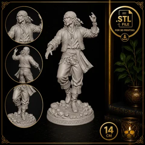 Cigano (Homem Cigano) – Arquivo STL para Impressão 3D