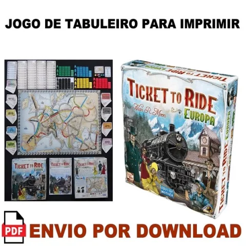 Ticket To Ride Europa: Jogo de Tabuleiro para Imprimir 1