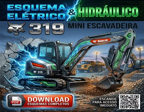 Esquema Elétrico e Hidráulico Bobcat 319 – Mini Escavadeira 1