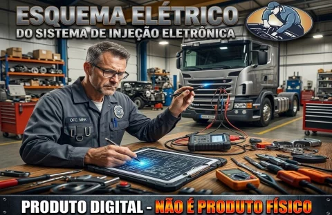 Esquema Elétrico Injeção Eletrônica Mercedes Atron 1319 4.8 de 2012 em diante 1