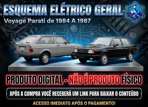 Esquema Elétrico Voyage Parati de 1984 à 1987 1