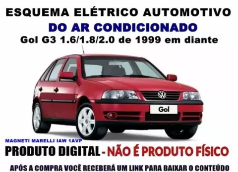 Esquema Elétrico do Ar Condicionado Gol G3 1.6 1.8 2.0 - IAW 1AVP 1