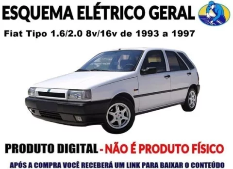 Esquema Elétrico Geral Fiat Tipo 1.6/2.0 8V/16V de 1993 à 1997 1