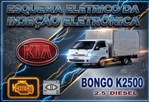 Esquema Elétrico Injeção Kia Bongo 2.5 Diesel 2017 em diante (Euro 5) - D4CB 1
