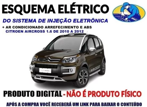 Diagrama Injeção Ar Condicionado Arref ABS Citroen Aircross 1.6 de 2010 à 2012 1