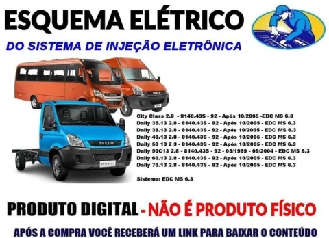 Esquema Injeção Eletrônica Iveco City Class e Daily 2.8 após 2005 1