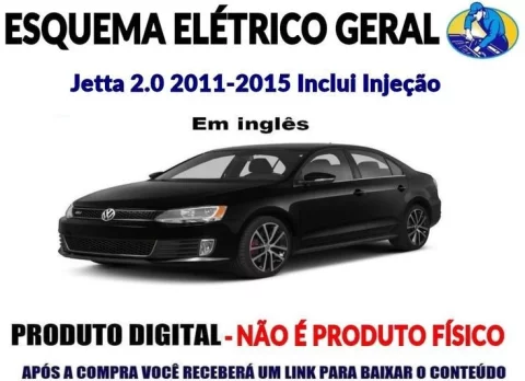 Esquema Elétrico Completo em Inglês Jetta 2.0 2011-2015 Inclui Injeção 1