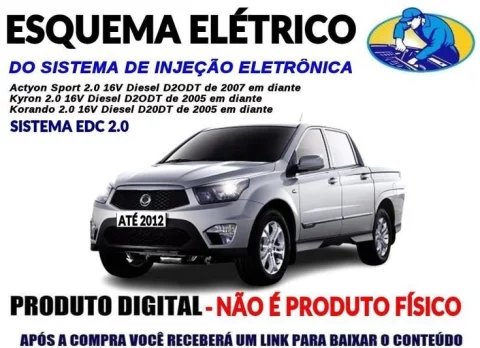 Esquema Elétrico da Injeção Ssangyong Actyon Sport/kvron/korando 2.0 16v 1