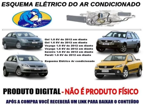 Esquema Elétrico do Ar Condicionado Gol Voyage Parati Saveiro de 2012 em diante 1