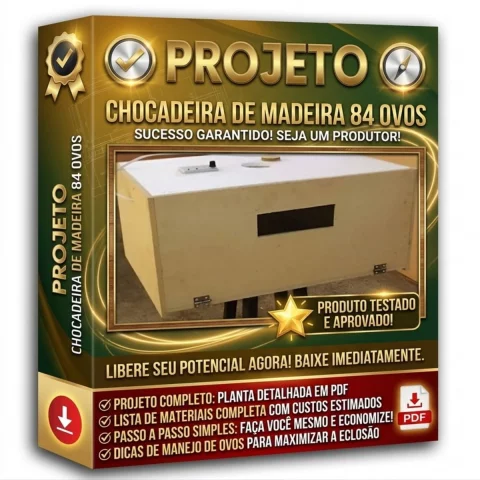 Projeto Chocadeira de Madeira para 84 Ovos 1
