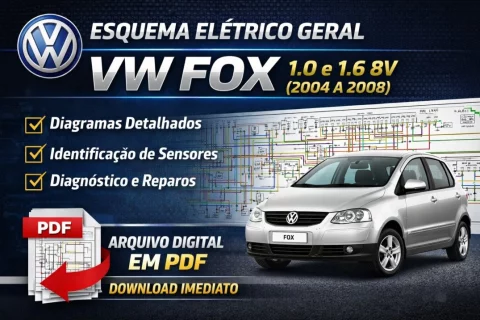 Esquema Elétrico Geral VW Fox 1.0 e 1.6 8V (2004 a 2008) | PDF – Download 1