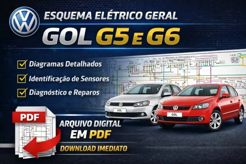 Esquema Elétrico Geral VW Gol G5 e G6 | PDF – Download 1