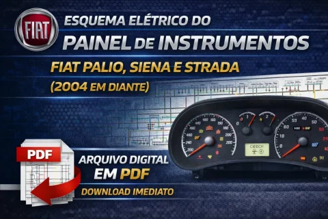 Esquema Elétrico do Painel de Instrumentos Fiat Palio, Siena e Strada (2004 +) 1