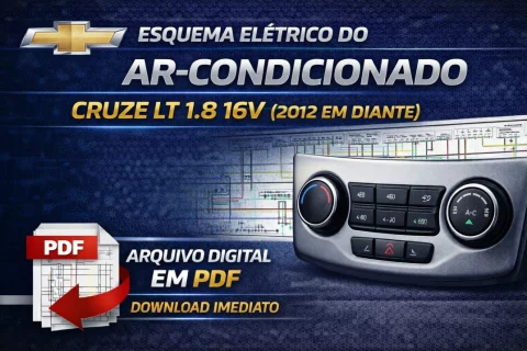 Esquema Elétrico do Ar Condicionado Cruze LT 1.8 16V (2012 em diante) – PDF 1