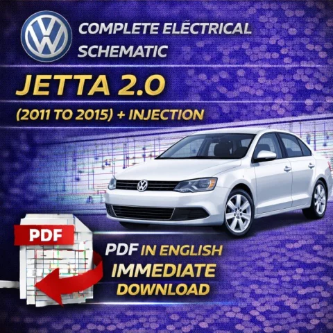 Esquema Elétrico Completo Jetta 2.0 (2011 a 2015) + Injeção – PDF em Inglês 1