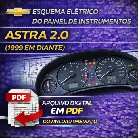 Esquema Elétrico do Painel de Instrumentos Astra 2.0 (1999 em diante) – PDF 1