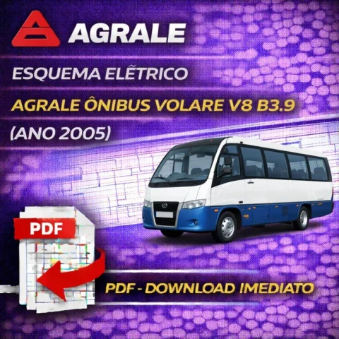 Esquema Elétrico Agrale Ônibus Volare V8 B3.9 (Ano 2005) – PDF Download 1