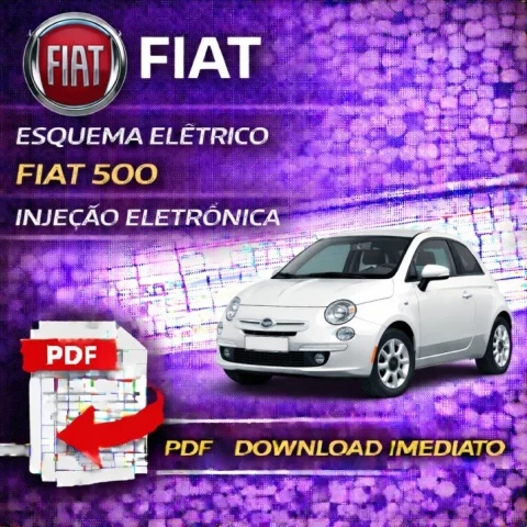 Esquema Elétrico Fiat 500 – injeção eletrônica – PDF 1