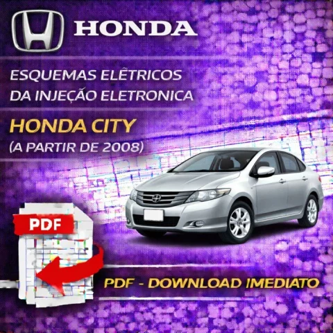 Esquema Elétrico da Injeção Eletrônica Honda City (a partir de 2008) – PDF 1