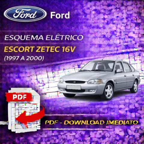 Esquema Elétrico Ford Escort Zetec 16V (1997 a 2000) – PDF 1