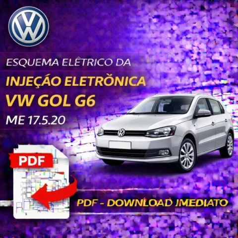 Esquema Elétrico da Injeção Eletrônica VW Gol G6 – ME 17.5.20 | PDF