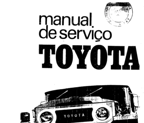 Manual de Serviços Toyota Bandeirante - PDF Digital 1