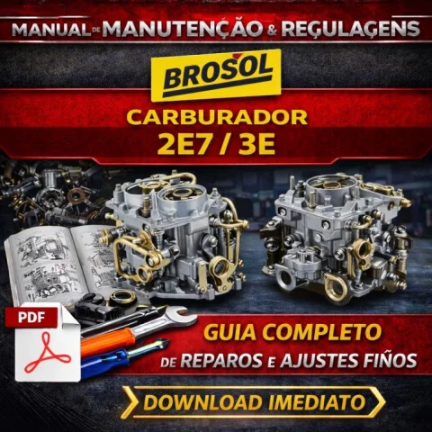 Manual completo de Manutenção e Regulagens Carburador Brosol 2E7 / 3E – PDF 1