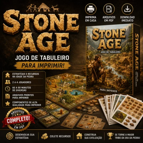 Stone Age: Jogo de Tabuleiro para Imprimir 1