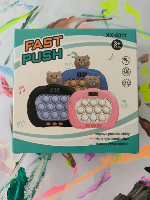 Brinquedo PUSH POP Interativo Fast Push com Urso 5