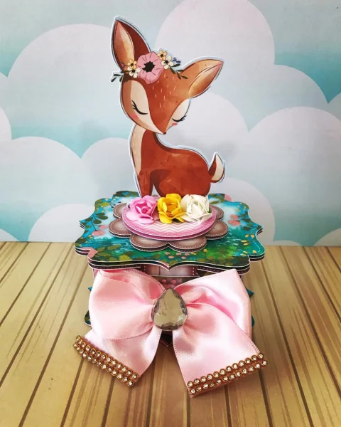 Kit Personalizado Bosque Menina Arquivo Digitai para Festas Infantis 4