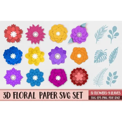 Flores para decoração em geral - Topos e afins - Arquivo Digital 1