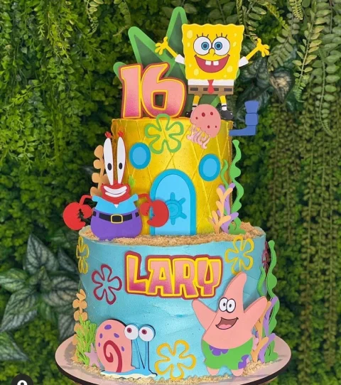 Topos de Bolo Bob Esponja Studio Silhuette Arquivo de Corte 1